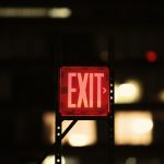 evacuation route exit sign
